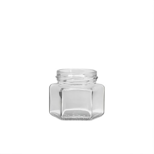 Glass jar hexagon 106 ml
