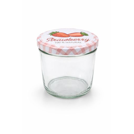 230ml Canned Glass + strawberry lid