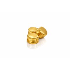 Cap PP 28 threaded metal