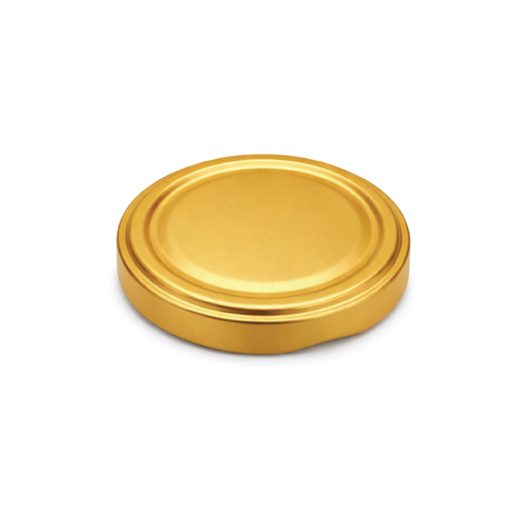 70's Tin Can Lid - Gold