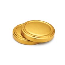 70's Tin Can Lid - Gold
