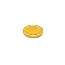 70's Tin Can Lid - Gold