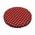 Can lid size 82 - red and white polka dots