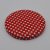 Can lid size 82 - red and white polka dots