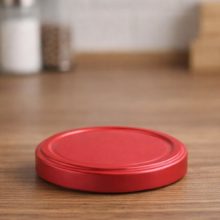 89 tin lid - red