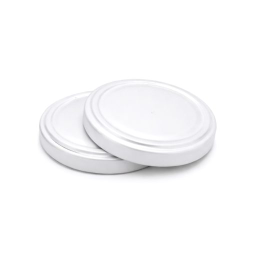 70's tin lid - white