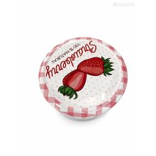 Can lid size 82 - Strawberry pattern
