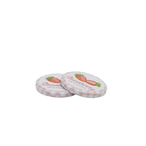 Can lid size 82 - Strawberry pattern