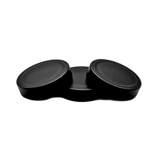 70-size can lid - black matte (Deep-seal)