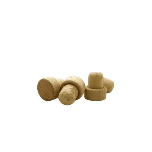 Cork stopper with wooden head (27x19)