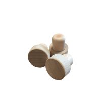 Plastic plug with wooden top 19.5 mm