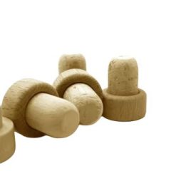 Cork stopper with wooden head (27x18 mm)