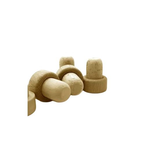 Cork stopper with wooden head (27x18 mm)