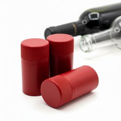 Plastic screw cap - red