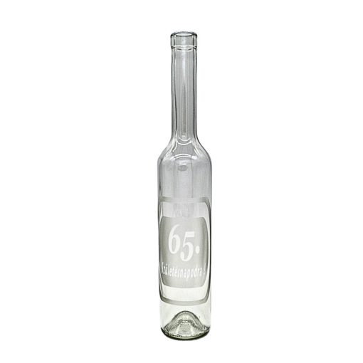 Sandblown brandy bottle 500 ml - 65.