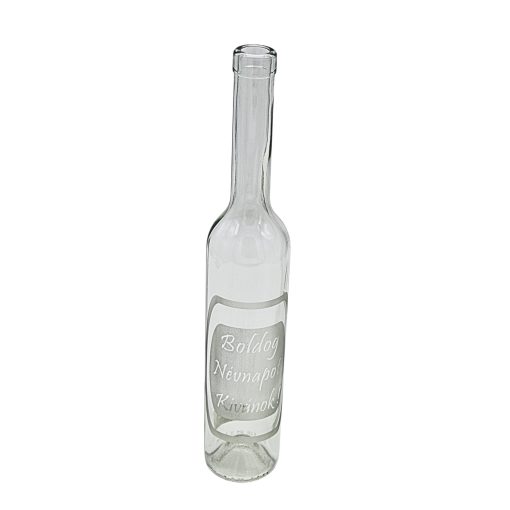 Sandblown brandy bottle 500 ml - Name day