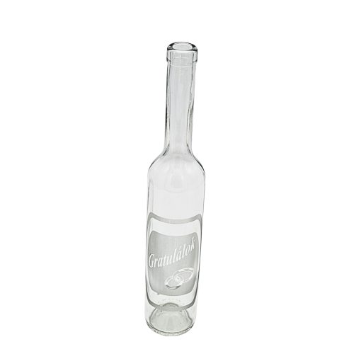 Sandblown brandy bottle 500 ml - Congratulations