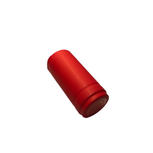 Capsule red matte 31x60 mm with velcro