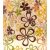 Storage jar 1000 ml - floral