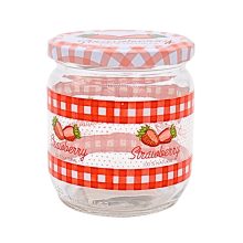 425ml Jar - Strawberry with lid