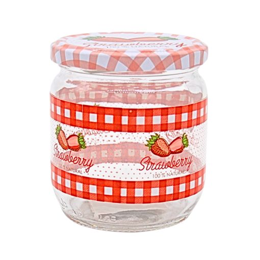 425ml Jar - Strawberry with lid
