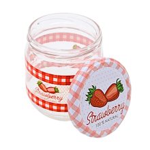 425ml Jar - Strawberry with lid