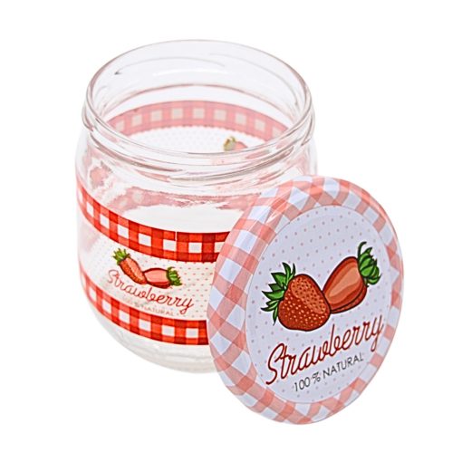 425ml Jar - Strawberry with lid