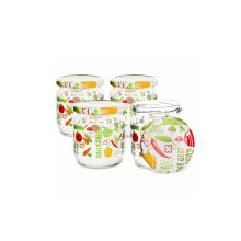 425ml patterned glass-vegetable