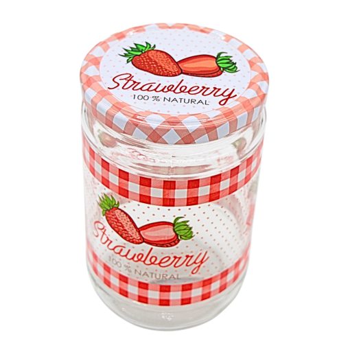 660ml Jar - Strawberry with lid