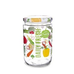 660ml patterned glass-vegetable