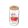 660ml patterned glass-tomato