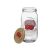 660ml patterned glass-tomato