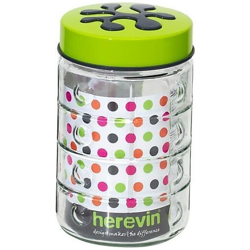 Storage bottle 1.5L liter - Puzzle - fusia