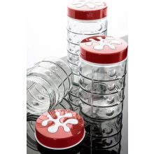 Storage bottle 1.5L liter - Puzzle - fusia