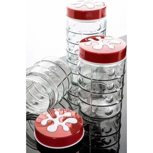 Storage bottle 1.5L liter - Puzzle - fusia