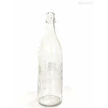 1000ml Christmas Glass with Buckle and Christmas Tree/Elf Pattern