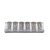 Tin label glass set of 6