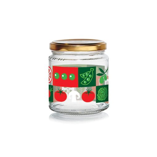 300ml Canning Jar with Lid For Pachino