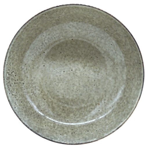 Stone-effect ceramic deep plate