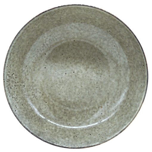 Ceramic deep plate with stone effect