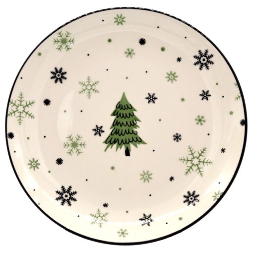 Christmas dessert plate (pine)