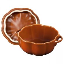 Staub pumpkin-shaped ceramic pot