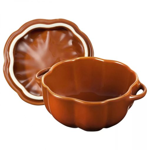 Staub pumpkin-shaped ceramic pot