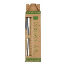 Reusable cutlery in a 20-piece hanging carton