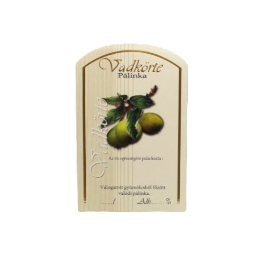 Spirit Pálinka Label - Wild Pear (large)