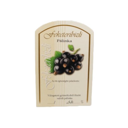 Spirit Pálinka Label - Blackcurrant (large)