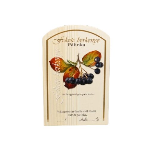Spirit Pálinka Label - Black rowan (large)
