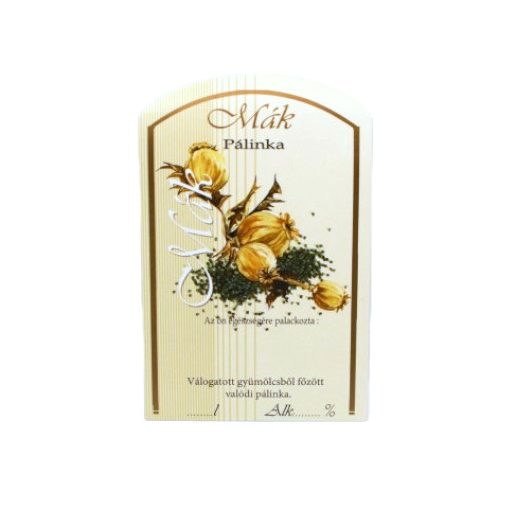 Spirit Pálinka Label - Poppy (large)