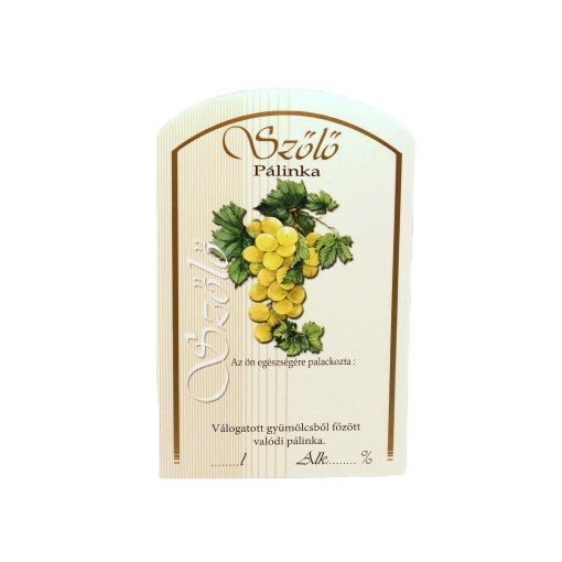 Spirit Pálinka Label - Grapes (large)