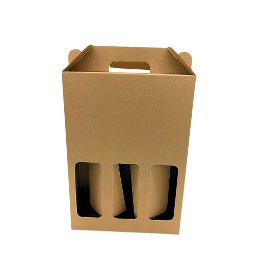 Kartondoboz 3 palackos - Ablakos